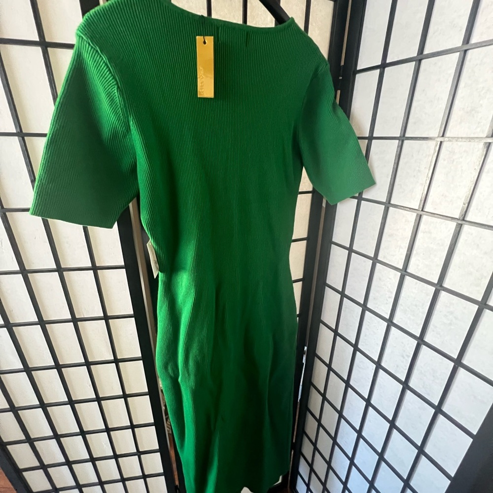 Alexia Admor Vibrant Green Midi Dress